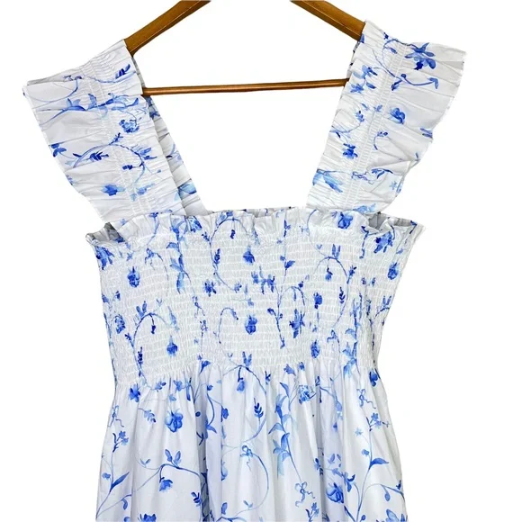 NEW Hill House Ellie Nap Dress in Blue Botanical Large - Picture 7 of 14